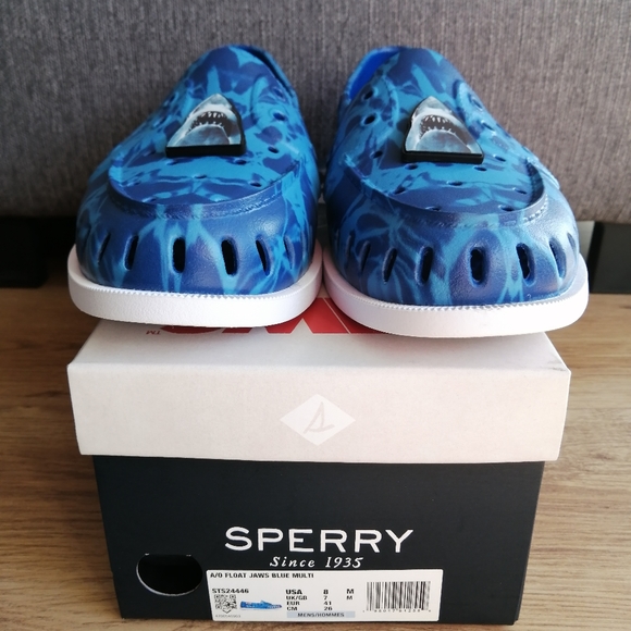 Sperry X Jaws Authentic Float Boat Shoe Size 8 Men's New With Box. - Picture 2 of 6